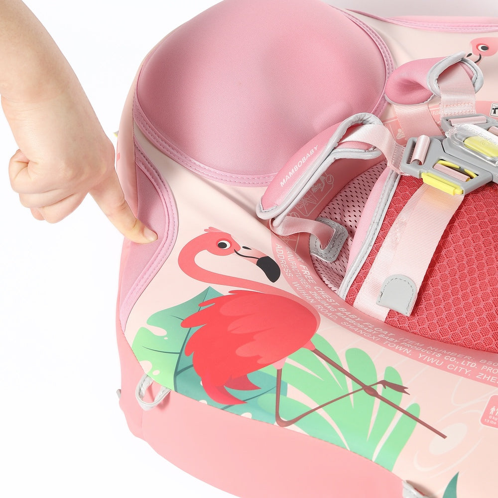 Pink Flamingo Deluxe Baby Float