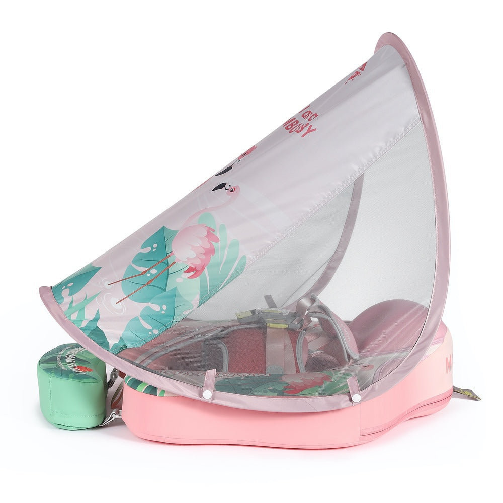 Pink Flamingo Deluxe Baby Float
