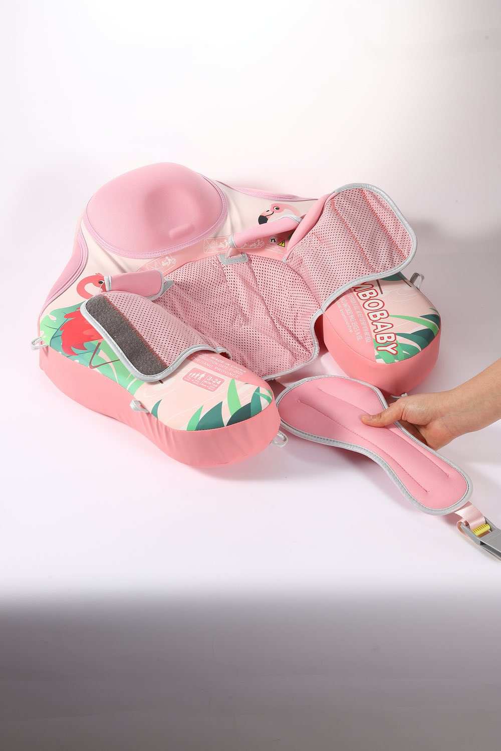 Pink Flamingo Deluxe Baby Float