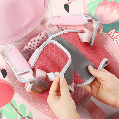 Pink Flamingo Deluxe Baby Float
