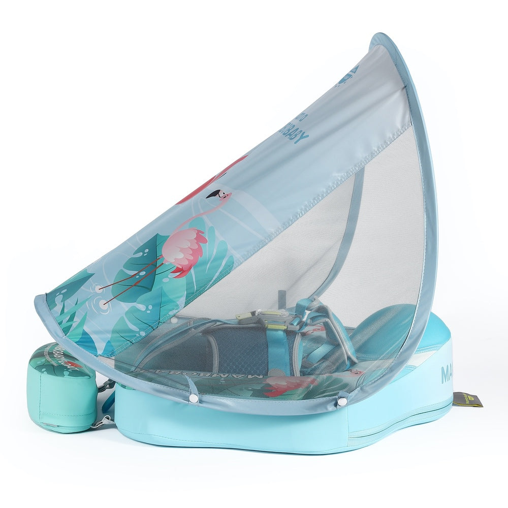 Blue Flamingo Deluxe Baby Float