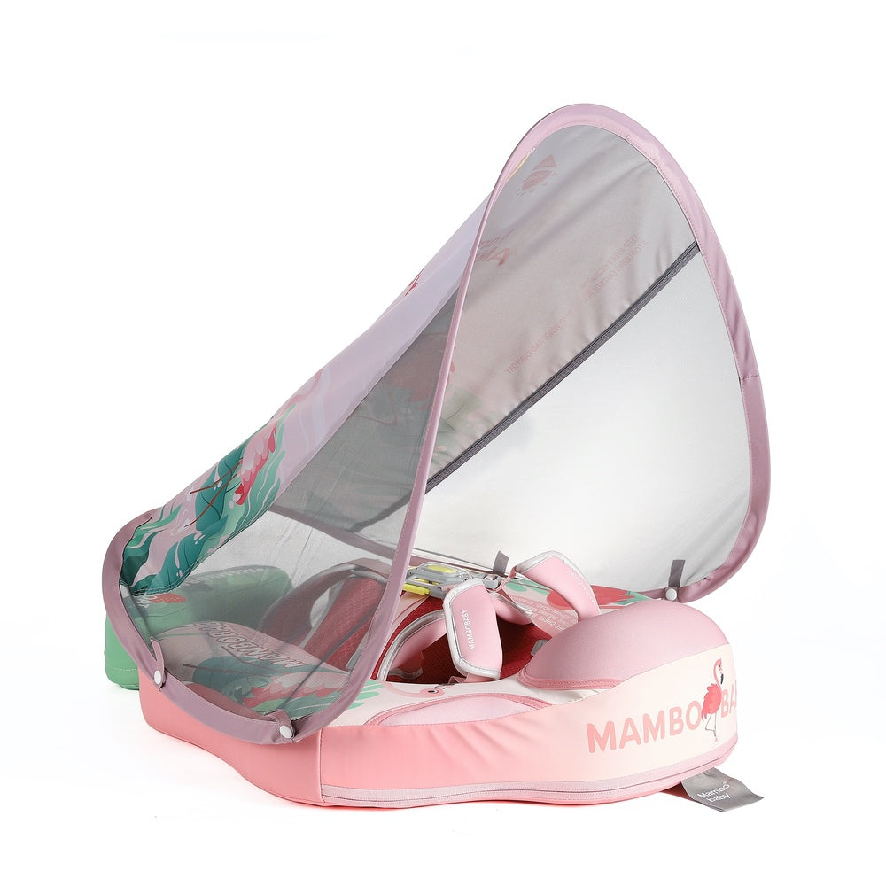 Pink Flamingo Deluxe Baby Float