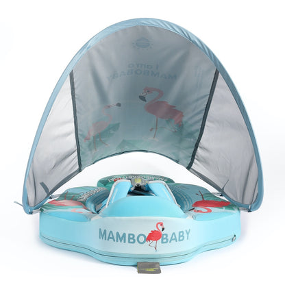 Blue Flamingo Deluxe Baby Float